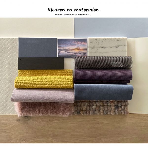 6A Kleuren en materialen foto stalen bord
